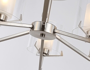 Люстра на штанге Ambrella Light HIGH LIGHT LH57002 цвет плафона/подвески Белый, Прозрачный, цвет арматуры Никель-4