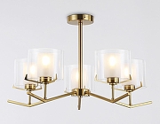 Люстра на штанге Ambrella Light HIGH LIGHT LH57007 цвет плафона/подвески Белый, Прозрачный, цвет арматуры Латунь-1