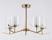 Люстра на штанге Ambrella Light HIGH LIGHT LH57007 цвет плафона/подвески Белый, Прозрачный, цвет арматуры Латунь-3