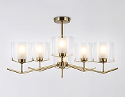 Люстра на штанге Ambrella Light HIGH LIGHT LH57008 цвет плафона/подвески Белый, Прозрачный, цвет арматуры Латунь-1