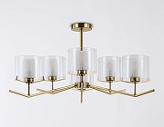 Люстра на штанге Ambrella Light HIGH LIGHT LH57008 цвет плафона/подвески Белый, Прозрачный, цвет арматуры Латунь-3