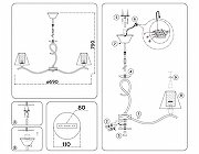 Люстра Ambrella Light HIGH LIGHT LH57091 цвет латунь-8