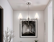 Люстра на штанге Ambrella Light HIGH LIGHT LH57121 цвет плафона/подвески Белый, цвет арматуры Никель-6