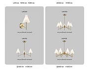Люстра на штанге Ambrella Light HIGH LIGHT LH57131 цвет плафона/подвески Белый, цвет арматуры Латунь-4