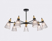 Люстра на штанге Ambrella Light LH LH58116 цвет плафона/подвески Коричневый, Светло-серый, цвет арматуры Черный-1