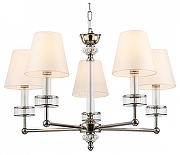 Люстра Ambrella Light LH LH71001 цвет плафона/подвески Белый, Прозрачный, цвет арматуры Прозрачный, Никель