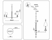 Люстра Ambrella Light LH LH71023 цвет плафона/подвески Белый, Прозрачный, цвет арматуры Латунь, Прозрачный-8