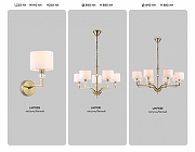 Люстра Ambrella Light HIGH LIGHT LH71131 цвет плафона/подвески Белый, цвет арматуры Латунь, Прозрачный-4