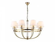 Люстра Ambrella Light HIGH LIGHT LH71253 цвет плафона/подвески Белый, цвет арматуры Латунь, Прозрачный-1