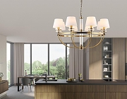 Люстра Ambrella Light HIGH LIGHT LH71253 цвет плафона/подвески Белый, цвет арматуры Латунь, Прозрачный-6