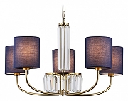 Люстра Ambrella Light HIGH LIGHT LH71271 цвет плафона/подвески Синий, цвет арматуры Латунь, Прозрачный