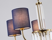 Люстра Ambrella Light HIGH LIGHT LH71271 цвет плафона/подвески Синий, цвет арматуры Латунь, Прозрачный-5