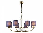 Люстра Ambrella Light HIGH LIGHT LH71273 цвет плафона/подвески Синий, цвет арматуры Латунь, Прозрачный-1