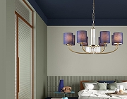 Люстра Ambrella Light HIGH LIGHT LH71273 цвет плафона/подвески Синий, цвет арматуры Латунь, Прозрачный-6