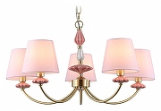 Люстра Ambrella Light HIGH LIGHT LH75024 цвет плафона/подвески Розовый, цвет арматуры Золото, Розовый
