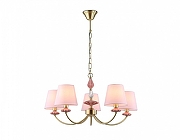 Люстра Ambrella Light HIGH LIGHT LH75024 цвет плафона/подвески Розовый, цвет арматуры Золото, Розовый-1