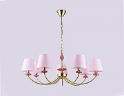 Люстра Ambrella Light HIGH LIGHT LH75025 цвет плафона/подвески Розовый, цвет арматуры Золото, Розовый-4