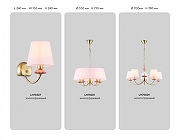 Люстра Ambrella Light HIGH LIGHT LH75025 цвет плафона/подвески Розовый, цвет арматуры Золото, Розовый-5