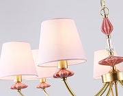 Люстра Ambrella Light HIGH LIGHT LH75025 цвет плафона/подвески Розовый, цвет арматуры Золото, Розовый-6