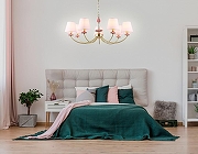 Люстра Ambrella Light HIGH LIGHT LH75025 цвет плафона/подвески Розовый, цвет арматуры Золото, Розовый-7