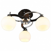 Люстра Omnilux Caldiero OML-25407-03 цвет плафона/подвески Белый, цвет арматуры Хром, Черный-1