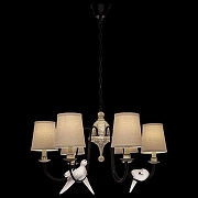 Люстра Loft it B1rds LOFT1029A-6 цвет плафона/подвески Бежевый, Белый, цвет арматуры Бежевый, Коричневый-2