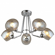 Люстра Omnilux Tesero OML-27307-05 цвет плафона/подвески Прозрачный, цвет арматуры Хром