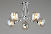 Люстра Omnilux Tesero OML-27307-05 цвет плафона/подвески Прозрачный, цвет арматуры Хром-6