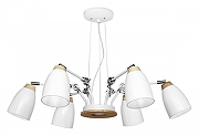 Люстра Loft it Watchman LOFT4402/6WH цвет плафона/подвески Белый, цвет арматуры Белый, Коричневый-1