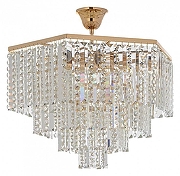 Люстра на штанге Arti Lampadari Loreto Gold Loreto E 1.5.40.105 G цвет плафона/подвески Прозрачный, цвет арматуры Золото