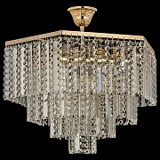Люстра на штанге Arti Lampadari Loreto Gold Loreto E 1.5.40.105 G цвет плафона/подвески Прозрачный, цвет арматуры Золото-1