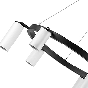 Люстра Lightstar Rullo LR016363863 цвет плафона/подвески Белый, цвет арматуры Черный-3