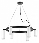 Люстра Lightstar Rullo LR0163638630 цвет плафона/подвески Белый, цвет арматуры Черный-1