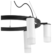 Люстра Lightstar Rullo LR0163638631 цвет плафона/подвески Белый, цвет арматуры Черный-3