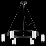 Люстра Lightstar Rullo LR01636637 цвет плафона/подвески Белый, Черный, цвет арматуры Черный-2