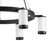 Люстра Lightstar Rullo LR01636637 цвет плафона/подвески Белый, Черный, цвет арматуры Черный-3