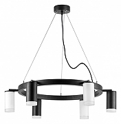 Люстра Lightstar Rullo LR0163733630 цвет плафона/подвески Белый, Черный, цвет арматуры Черный-1