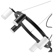 Люстра Lightstar Rullo LR0163733630 цвет плафона/подвески Белый, Черный, цвет арматуры Черный-3