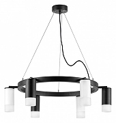 Люстра Lightstar Rullo LR0163733631 цвет плафона/подвески Белый, Черный, цвет арматуры Черный-1