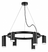 Люстра Lightstar Rullo LR0163738730 цвет плафона/подвески Белый, Черный, цвет арматуры Черный-1