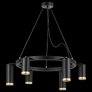 Люстра Lightstar Rullo LR01637387340 цвет плафона/подвески Черный, Золото, цвет арматуры Черный-2