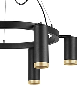 Люстра Lightstar Rullo LR01637387340 цвет плафона/подвески Черный, Золото, цвет арматуры Черный-3