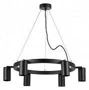 Люстра Lightstar Rullo LR016376 цвет плафона/подвески Черный, цвет арматуры Черный-1