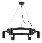 Люстра Lightstar Rullo LR0163760 цвет плафона/подвески Белый, Черный, цвет арматуры Черный-1