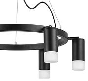 Люстра Lightstar Rullo LR0163761 цвет плафона/подвески Белый, Черный, цвет арматуры Черный-3