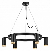 Люстра Lightstar Rullo LR01637640 цвет плафона/подвески Черный, Золото, цвет арматуры Черный-1