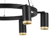 Люстра Lightstar Rullo LR01637640 цвет плафона/подвески Черный, Золото, цвет арматуры Черный-3
