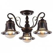 Люстра на штанге Omnilux Molfetta OML-50607-03 цвет плафона/подвески Коричневый, цвет арматуры Коричневый