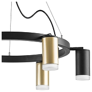 Люстра Lightstar Rullo LR0164033730 цвет плафона/подвески Белый, Золото, Черный, цвет арматуры Черный-3