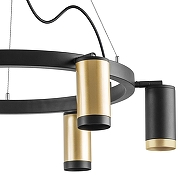 Люстра Lightstar Rullo LR01640337370 цвет плафона/подвески Черный, Золото, цвет арматуры Черный-3